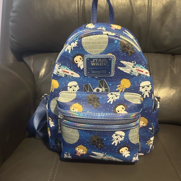 blue and white backpack leather Jansport Right Pack As versatile as its original Loungefly Star Wars MINI Backpack